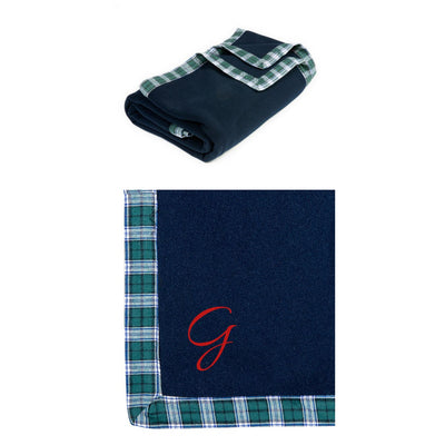 Plaid Mavilu in pile con bordo in flanella fantasia tartan LIMITED EDITION