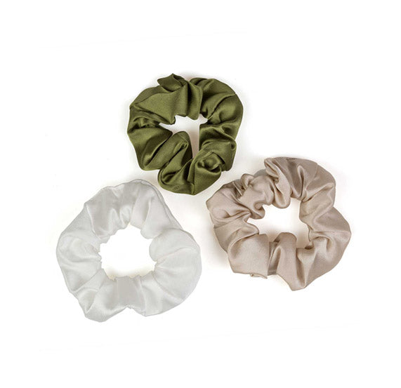 Set elastici Mavilu modello Scrunchies in 100% raso di seta