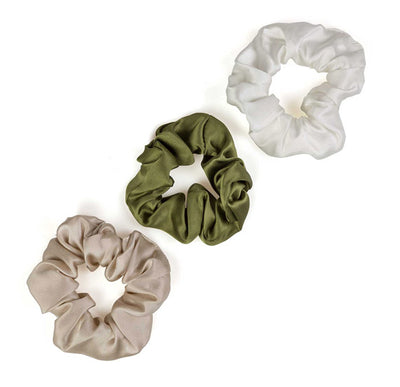 Set elastici Mavilu modello Scrunchies in 100% raso di seta