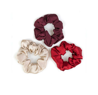 Set elastici Mavilu modello Scrunchies in 100% raso di seta