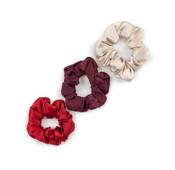 Set elastici Mavilu modello Scrunchies in 100% raso di seta