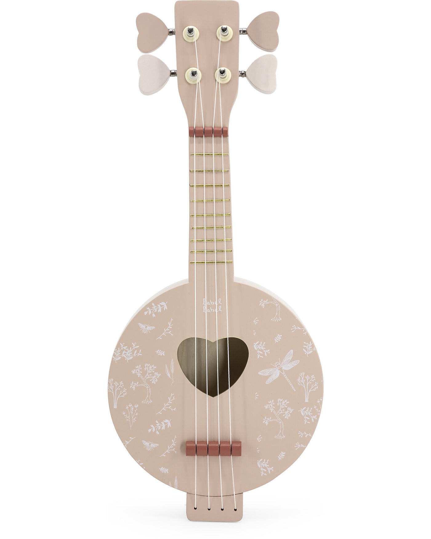 Banjo giocattolo in legno di faggio Label Label serie musicale