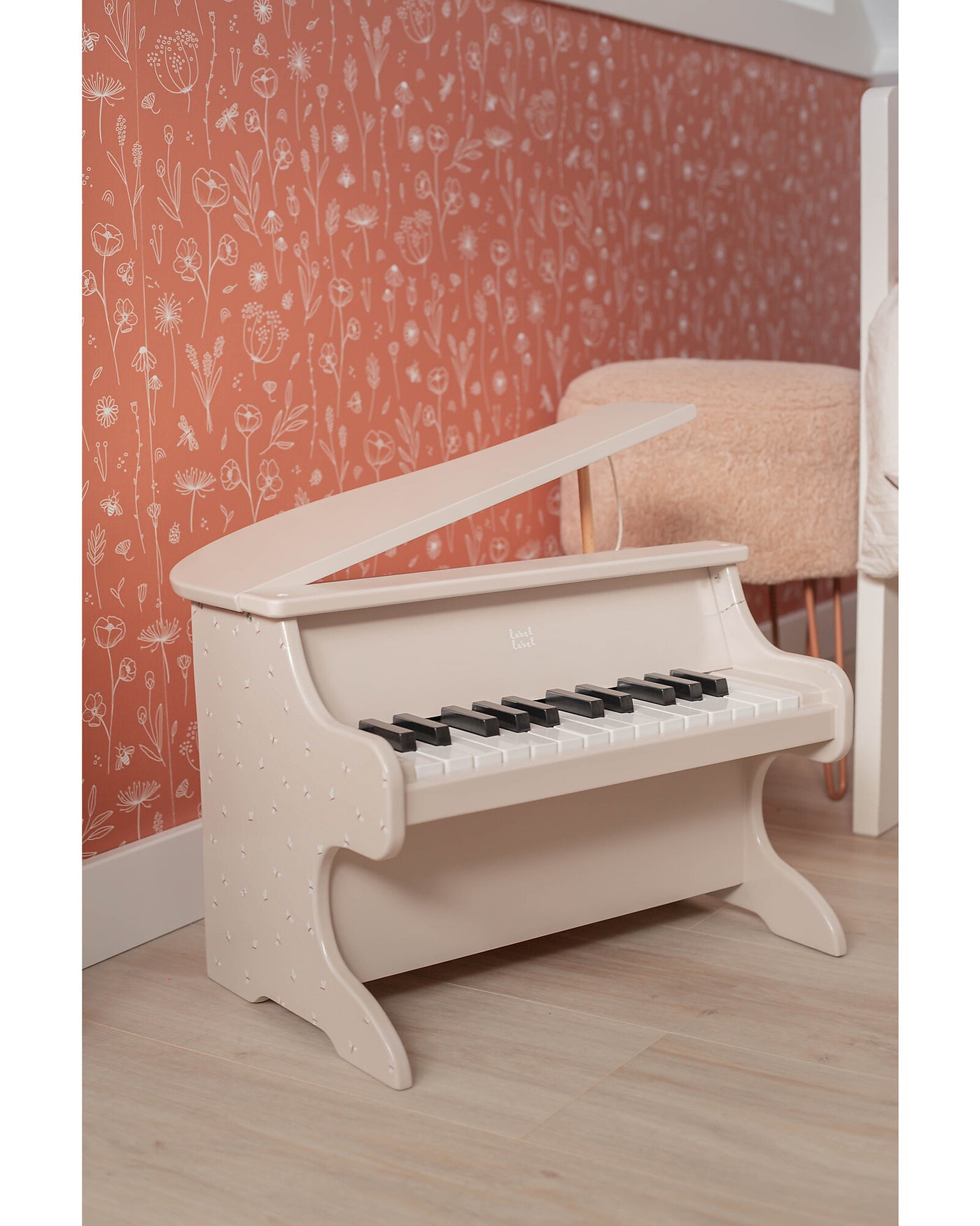 Pianoforte giocattolo in legno di faggio Label Label serie musicale