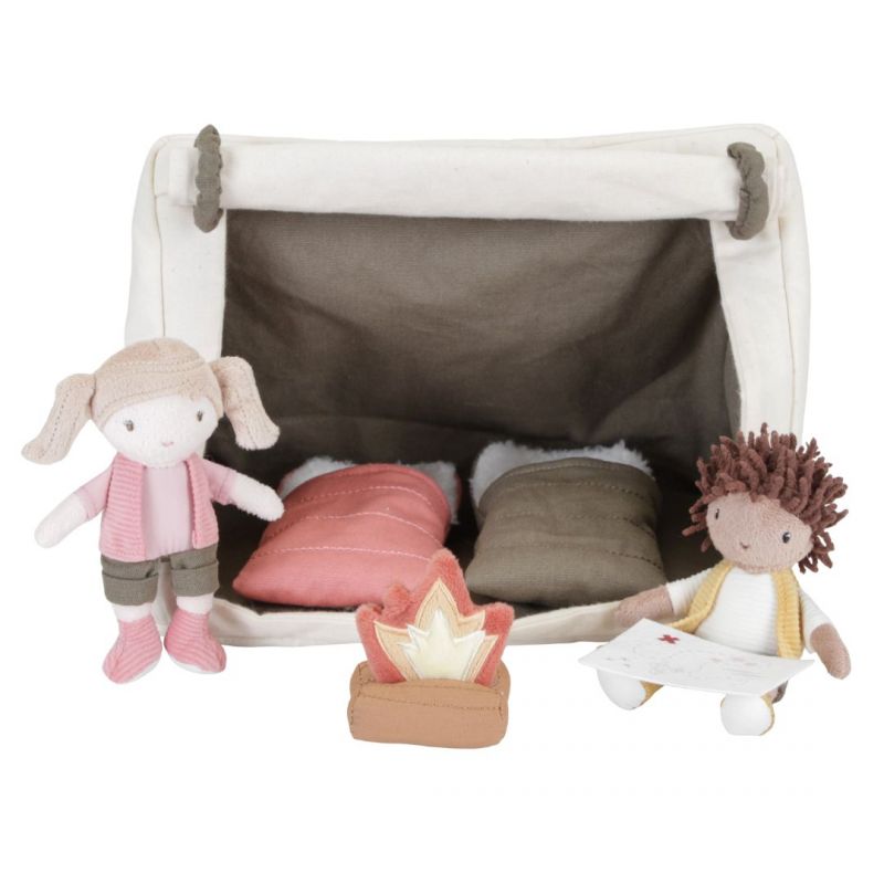 Play set Little Dutch bambini in campeggio in morbido peluche