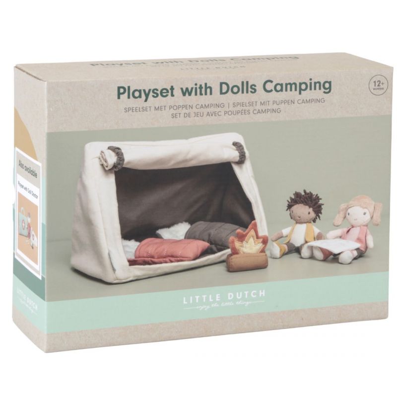 Play set Little Dutch bambini in campeggio in morbido peluche