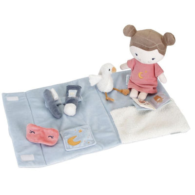 Playset ninna nanna Little Dutch con bambola Rosa e valigetta in morbido peluche