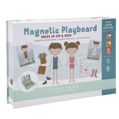 Set tabellone magnetico con personaggi da creare serie Jim&Rosa di Little Dutch