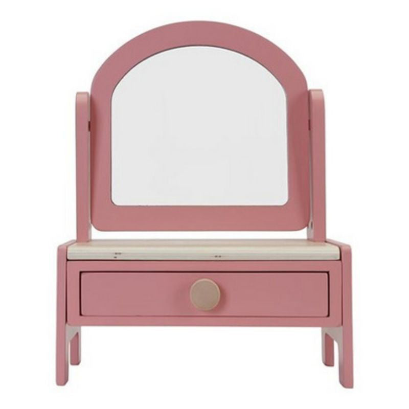 Tavolino toletta da trucco Little Dutch con specchio e accessori in colore rosa