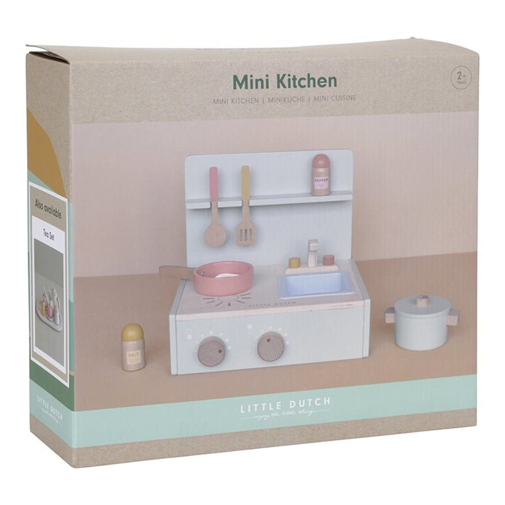 Mini Cucina Little Dutch in legno con pentole e accessori in legno